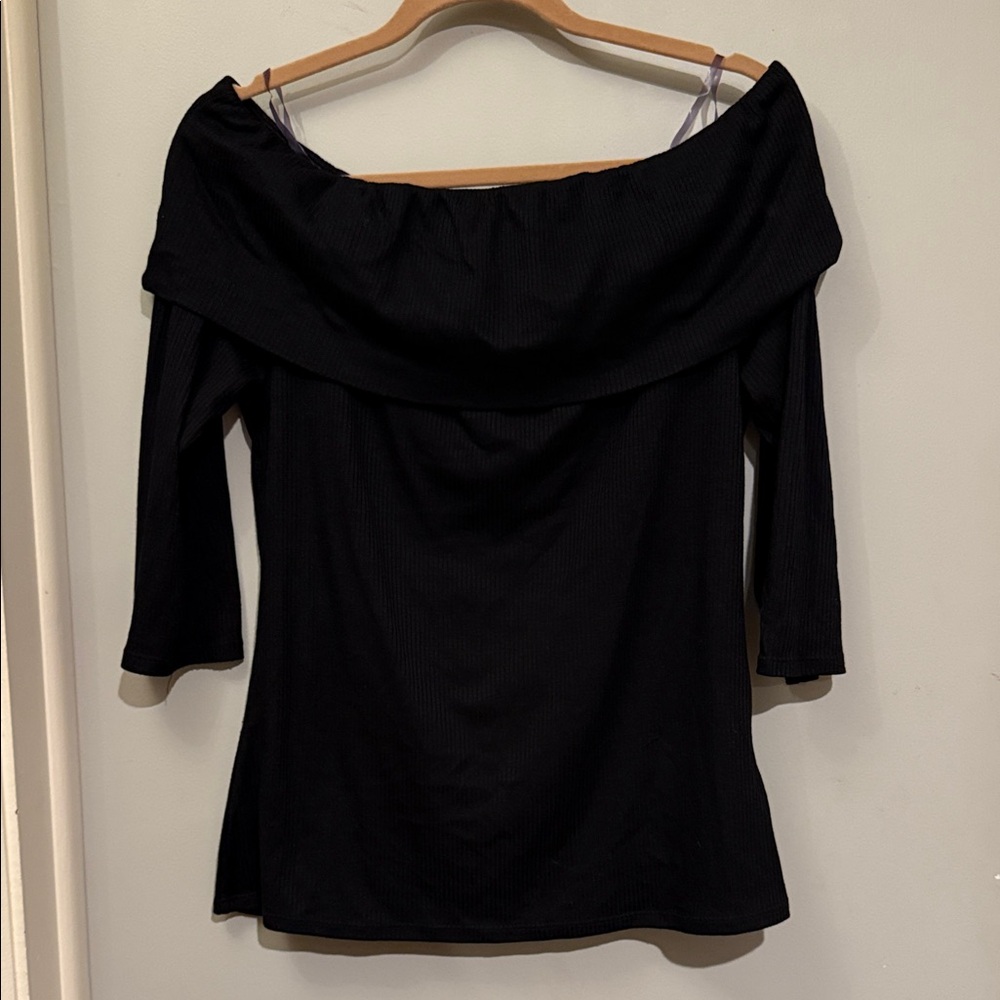 White House Black Market Elegant Black Top